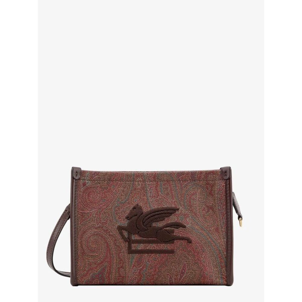Etro Women Pegaso Arnica Paisley Fabric Pouch
